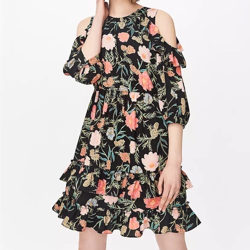 KATE SPADE New York Blossom Cold Shoulder Dress